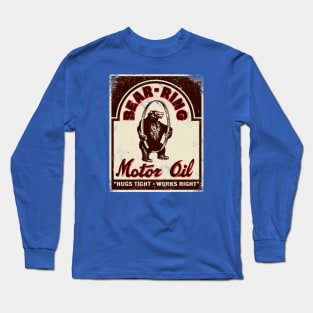 Vintage Bear-Ring Motor Oil Long Sleeve T-Shirt